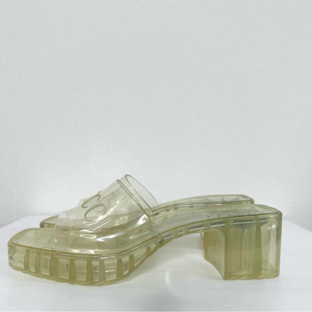 GUCCI Women’s Clear Jelly Sandals 39 - Picture 4 of 6